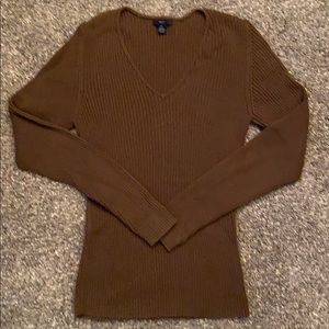 Gap Brown V Neck Sweater- XL